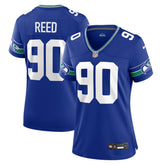 Jarran Reed Seattle Seahawks Women's Throwback Player Game Jersey - Royal sale