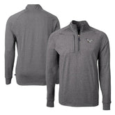 Philadelphia Eagles Cutter & Buck Adapt Eco Knit Heathered Recycled Quarter-Zip Pullover - Heather Black discount
