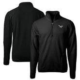 Philadelphia Eagles Cutter & Buck Cascade Eco Sherpa Fleece Quarter-Zip Pullover Jacket - Black for sale
