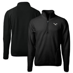 Philadelphia Eagles Cutter & Buck Cascade Eco Sherpa Fleece Quarter-Zip Pullover Jacket - Black for sale