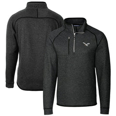 Philadelphia Eagles Cutter & Buck Mainsail Sweater-Knit Half-Zip Pullover Jacket - Heather Charcoal outlet