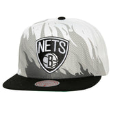 Brooklyn Nets Hot Fire Snapback Hat - White sale