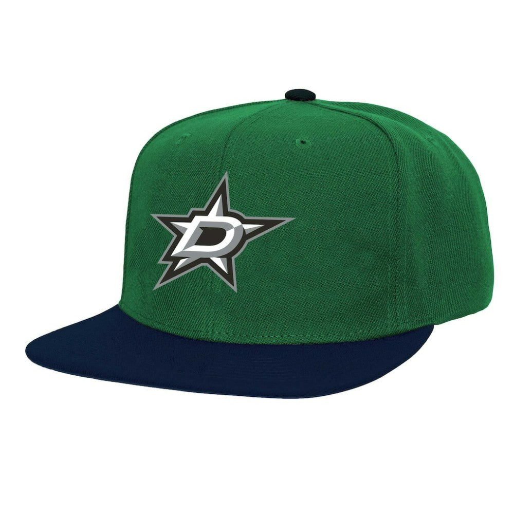 Dallas Stars Mitchell & Ness Core Team Ground 2.0 Snapback Hat - Kelly Green Hats