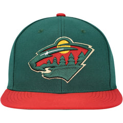 Minnesota Wild Mitchell & Ness Core Team Ground 2.0 Snapback Hat - Green Hats