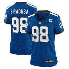 Tony Siragusa Indianapolis Colts Women's Indiana Nights Alternate Game Jersey - Royal outlet