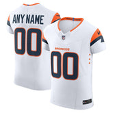 Denver Broncos Vapor F.U.S.E. Elite Custom Jersey - White discount