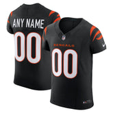 Cincinnati Bengals Team Vapor F.U.S.E. Elite Custom Jersey - Black discount
