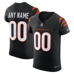 Cincinnati Bengals Team Vapor F.U.S.E. Elite Custom Jersey - Black discount