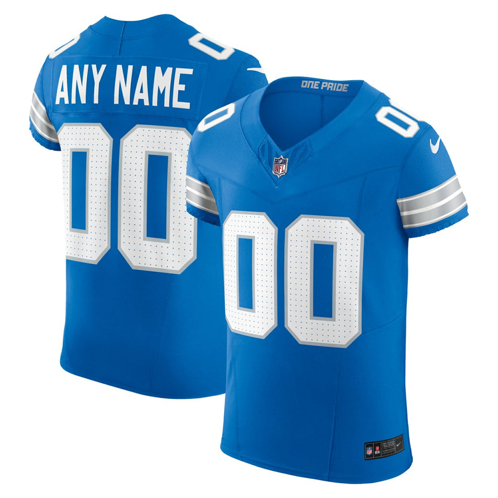 Detroit Lions Team Vapor F.U.S.E. Elite Custom Jersey - Blue discount