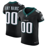 Philadelphia Eagles Alternate Vapor F.U.S.E. Elite Custom Jersey - Black on sale