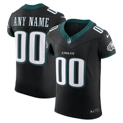 Philadelphia Eagles Alternate Vapor F.U.S.E. Elite Custom Jersey - Black on sale