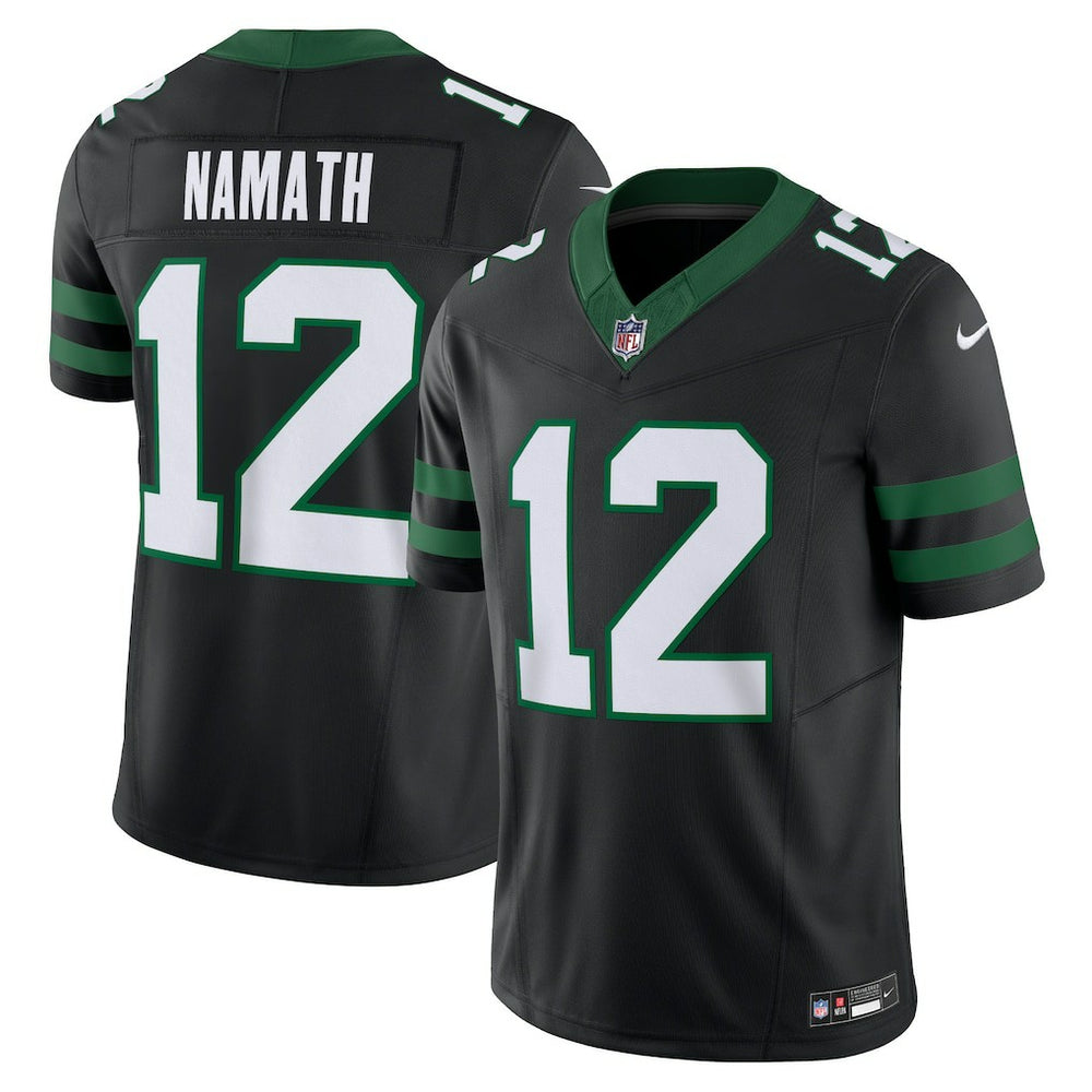 Joe Namath New York Jets Alternate Vapor F.U.S.E. Limited Jersey - Legacy Black on sale