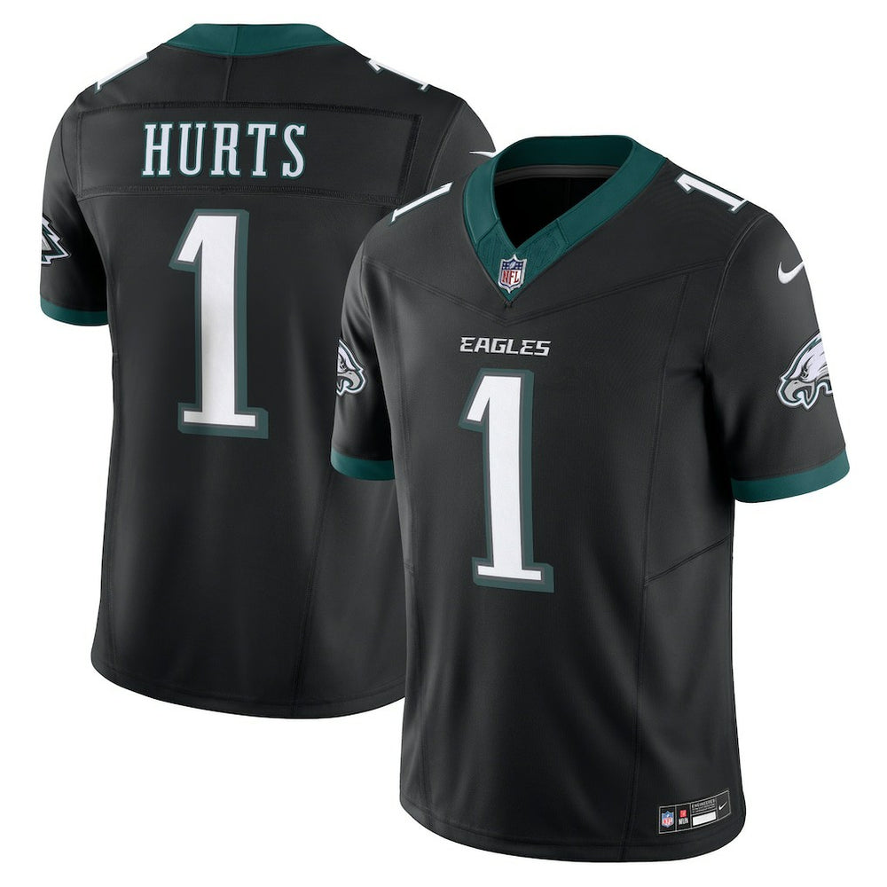 Jalen Hurts Philadelphia Eagles Alternate Vapor F.U.S.E. Limited Jersey - Black on sale