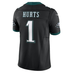 Jalen Hurts Philadelphia Eagles Alternate Vapor F.U.S.E. Limited Jersey - Black on sale