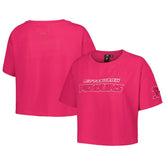Pittsburgh Penguins Pro Standard Women's Triple Pink Cropped Boxy T-Shirt T-shirts