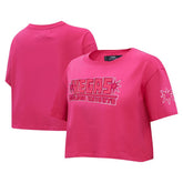 Vegas Golden Knights Pro Standard Women's Triple Pink Cropped Boxy T-Shirt T-shirts