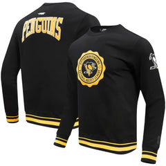 Pittsburgh Penguins Pro Standard Crest Emblem Pullover Sweatshirt - Black Sweatshirts
