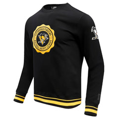 Pittsburgh Penguins Pro Standard Crest Emblem Pullover Sweatshirt - Black Sweatshirts