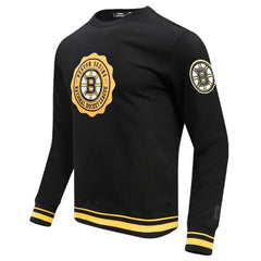 Boston Bruins Pro Standard Crest Emblem Pullover Sweatshirt - Black Sweatshirts