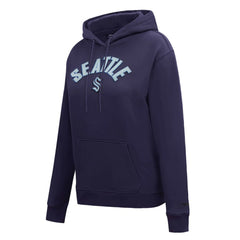 Seattle Kraken Pro Standard Women's Classic Chenille Pullover Hoodie - Navy Hoodies