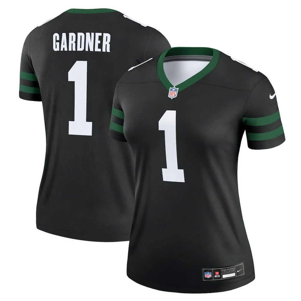 Ahmad Sauce Gardner New York Jets Women's Alternate Legend Player Performance Top - Legacy Black discount