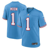 Warren Moon Tennessee Titans Retired Player Alternate Game Jersey - Light Blue outlet