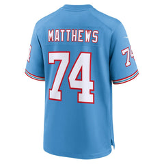 Bruce Matthews Tennessee Titans Retired Player Alternate Game Jersey - Light Blue online