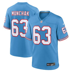 Mike Munchak Tennessee Titans Retired Player Alternate Game Jersey - Light Blue cheap