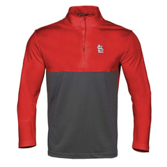 St. Louis Cardinals Levelwear Pursue Insignia 2.0 Quarter-Zip Pullover Top Red/Charcoal