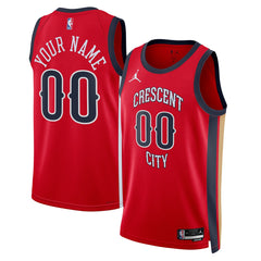 New Orleans Pelicans Jordan Brand Unisex Swingman Custom Jersey - Red - Statement Edition discount