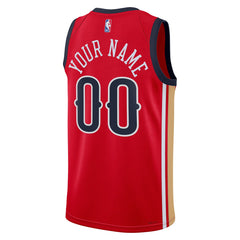 New Orleans Pelicans Jordan Brand Unisex Swingman Custom Jersey - Red - Statement Edition discount