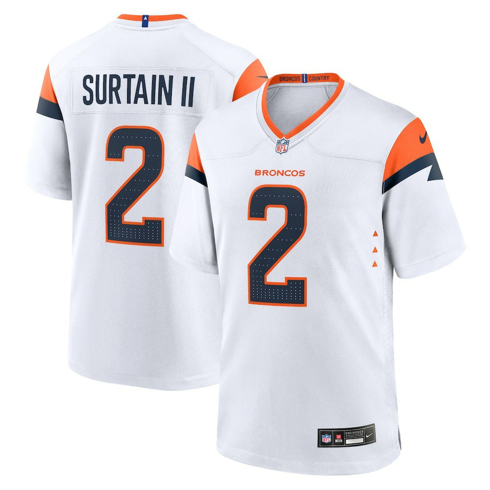 Patrick Surtain II Denver Broncos Mile High Collection Game Jersey - White on sale