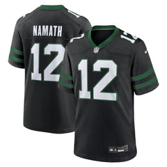 Joe Namath New York Jets Alternate Retired Player Game Jersey - Legacy Black outlet