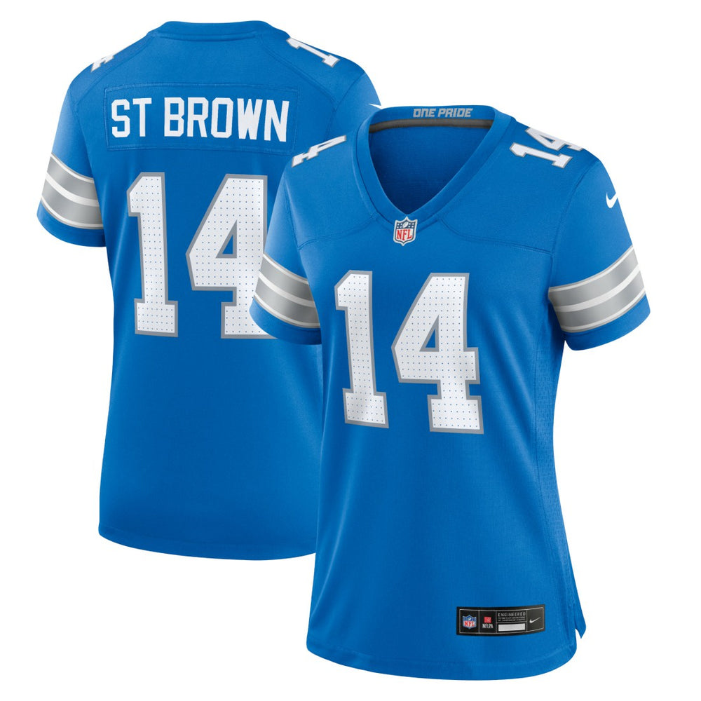 Amon-Ra St. Brown Detroit Lions Women's Team Game Jersey - Blue online