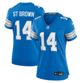 Amon-Ra St. Brown Detroit Lions Women's Team Game Jersey - Blue online