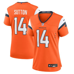 Courtland Sutton Denver Broncos Women's Mile High Collection Game Jersey - Orange outlet