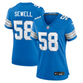 Penei Sewell Detroit Lions Women's Game Jersey - Blue outlet