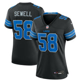 Penei Sewell Detroit Lions Women's 2nd Alternate Game Jersey - Black on sale