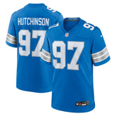 Aidan Hutchinson Detroit Lions Game Jersey - Blue online