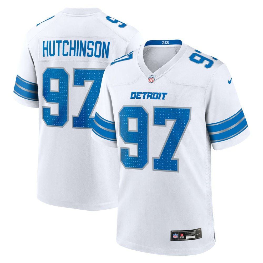 Aidan Hutchinson Detroit Lions Game Jersey - White cheap