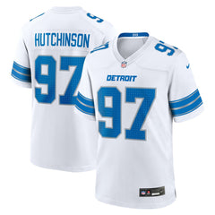 Aidan Hutchinson Detroit Lions Game Jersey - White cheap