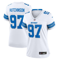 Aidan Hutchinson Detroit Lions Women's Game Jersey - White for sale