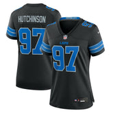 Aidan Hutchinson Detroit Lions Women's 2nd Alternate Game Jersey - Black sale