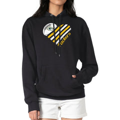 Green Bay Packers G-III 4Her by Carl Banks Women's Heart Graphic Fleece Pullover Hoodie - Black discount