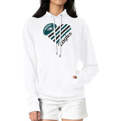 Philadelphia Eagles G-III 4Her by Carl Banks Women's Heart Graphic Fleece Pullover Hoodie - White cheap