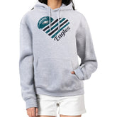 Philadelphia Eagles G-III 4Her by Carl Banks Women's Heart Graphic Fleece Pullover Hoodie - Heather Gray outlet