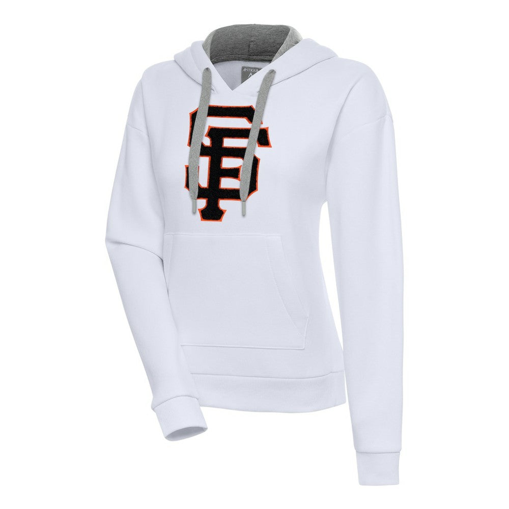 San Francisco Giants Antigua Women's Victory Pullover Hoodie White