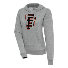 San Francisco Giants Antigua Women's Victory Pullover Hoodie Heather Gray