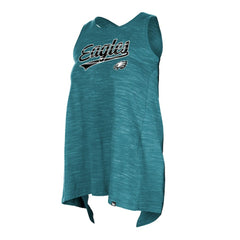 Philadelphia Eagles New Era Women's Space Dye Active Tank Top - Midnight Green for sale