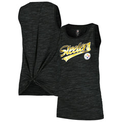Pittsburgh Steelers New Era Women's Space Dye Active Tank Top - Black online